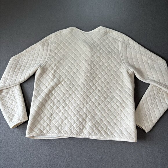 Columbia Quilted Snap Jacket Womens Size L Beige Lightweight Casual Outdoor Coat - Picture 16 of 16